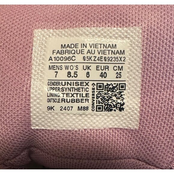 ⭐Converse Run Star Hike Platform 8.5 Women Shoes Purple Glitter Sneaker A10096C⭐ - Picture 12 of 12